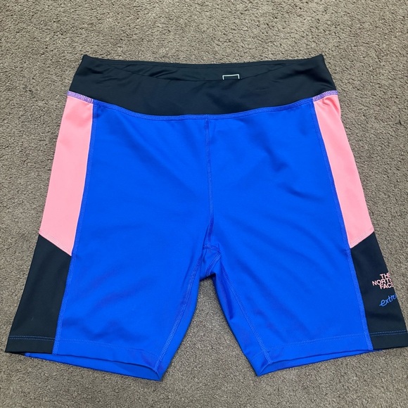 The North Face Pants - The North Face 90 Extreme Colorblock Bike Shorts Spandex Women Size Medium